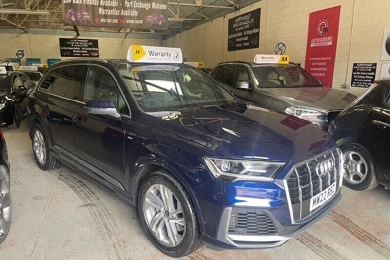 Blue Used 2022 Audi Q7 S-Line SUV | £41,777 (A bit pricey) - Image 1/1