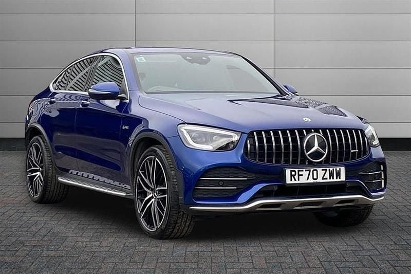 Used Mercedes GLC43 AMG Premium Plus 390 HP (286 kW) 2021 Blue Coupe