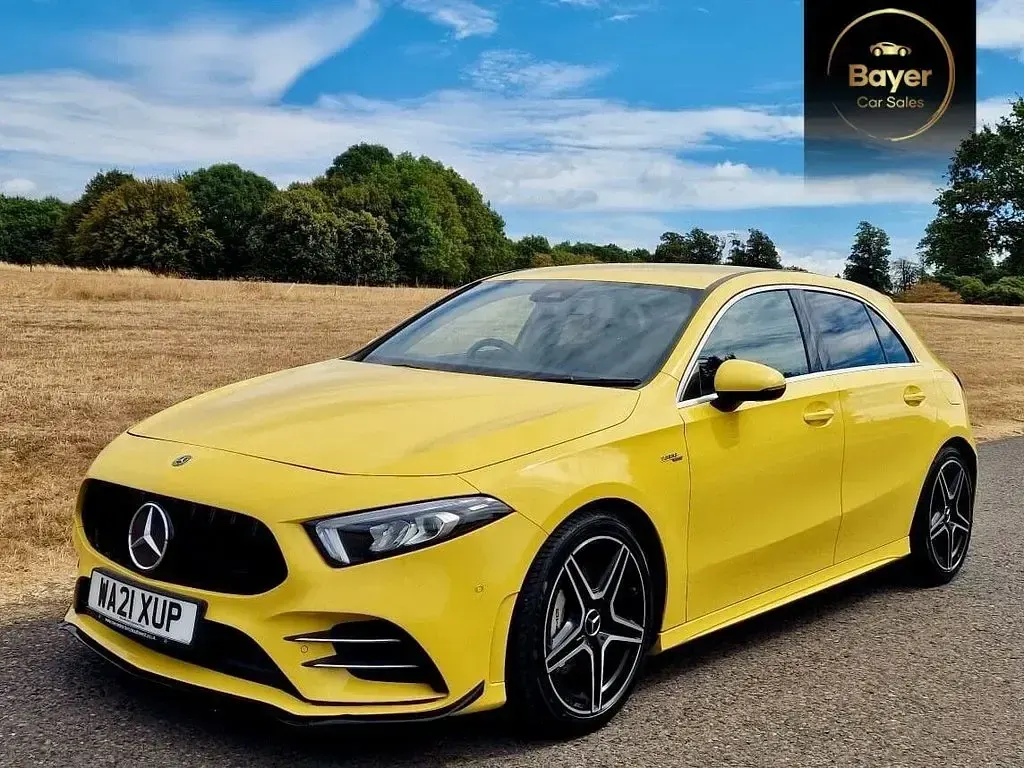 Used Mercedes A35 AMG Executive 2021 Yellow Hatchback