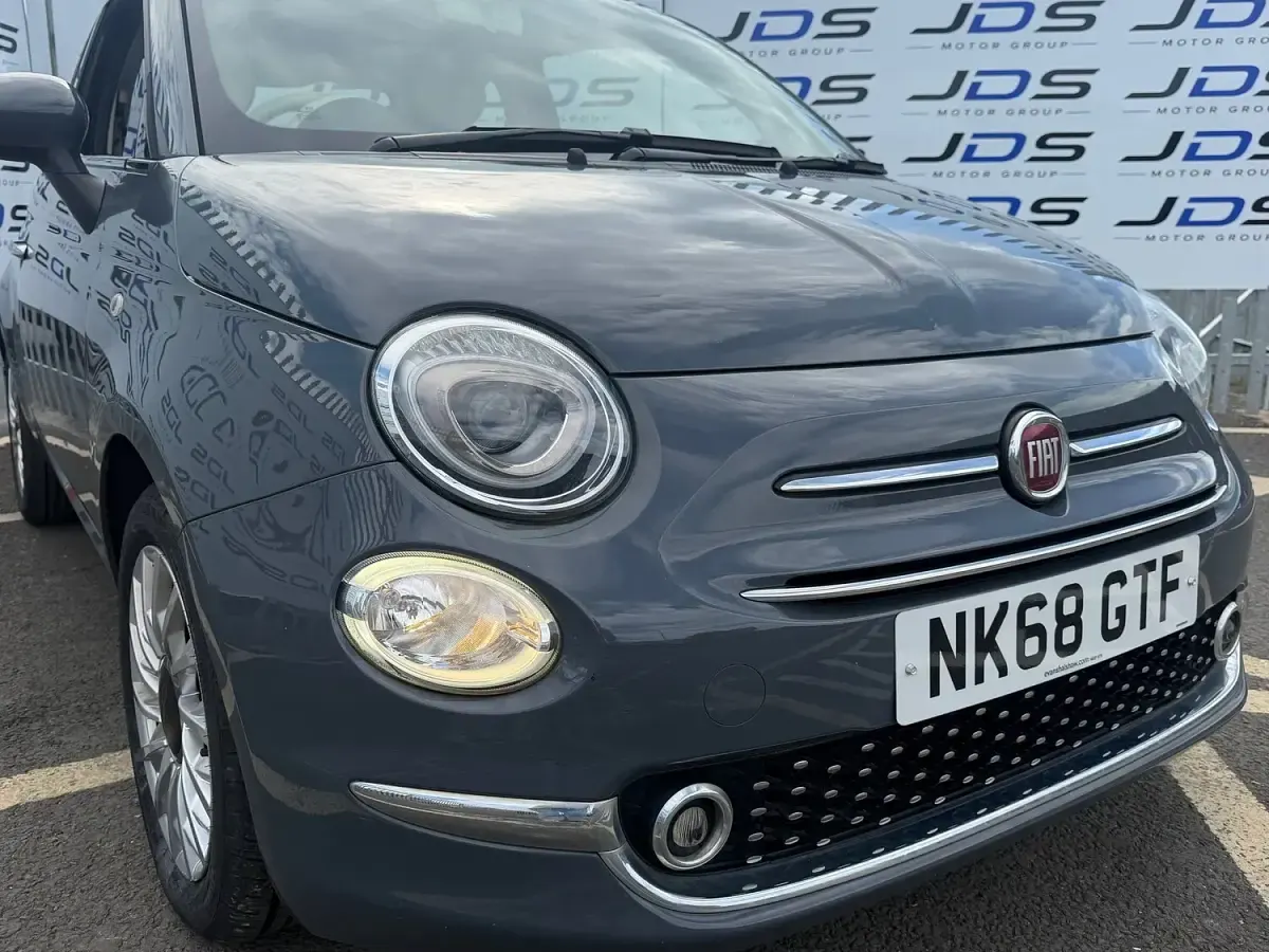 Used Fiat 500 Lounge 69 HP (50 kW) 2018 Grey Hatchback