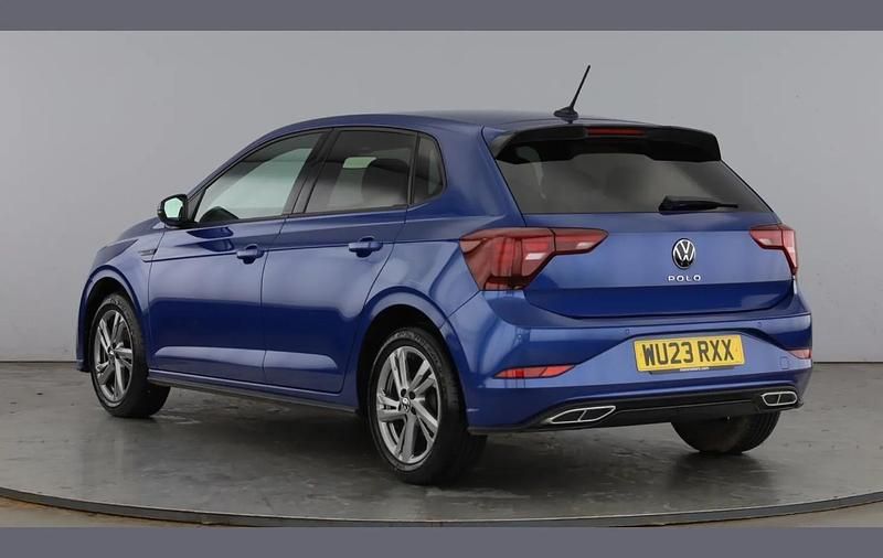 Used VW Polo R-line 95 HP (69 kW) 2023 Blue Hatchback