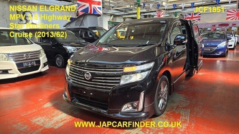 Black Used 2013 Nissan Elgrand MPV | £11,895 (Fair price) - Image 1/4