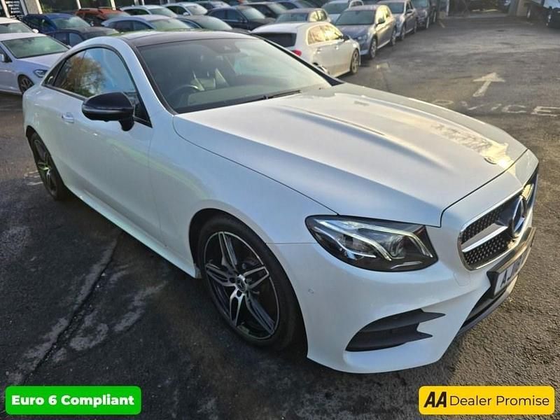 Used Mercedes E300 AMG Line Premium Plus 245 HP (180 kW) 2018 White Coupe