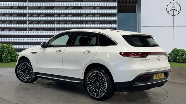 White Used 2021 Mercedes EQC400 AMG Line Premium Plus SUV | £29,190 (A bit pricey) - Image 1/3