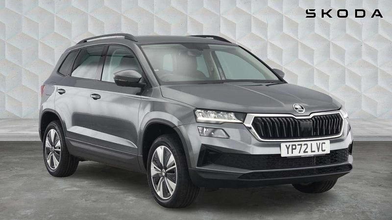 Graphite grey metallic Used 2022 Skoda Karoq SE Drive SUV | £19,125 (Fair price) - Image 1/4