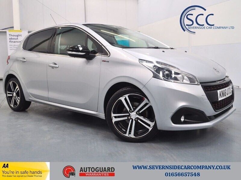 Silver Used 2018 Peugeot 208 GT-line Hatchback | £4,995 (Good price) - Image 1/3