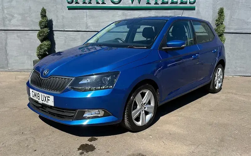 Used Skoda Fabia SE L 95 HP (69 kW) 2018 Blue Hatchback