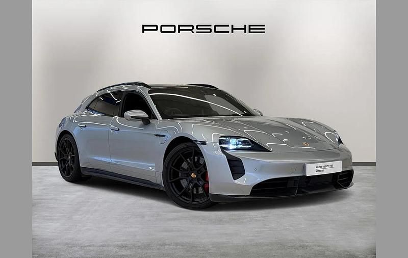 Silver Used 2024 Porsche Taycan Estate | £79,995 (Expensive) - Image 1/4