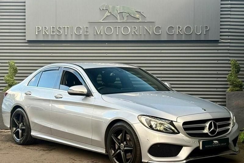 Silver Used 2017 Mercedes C220 AMG line Sedan | £12,699 (Good price) - Image 1/1