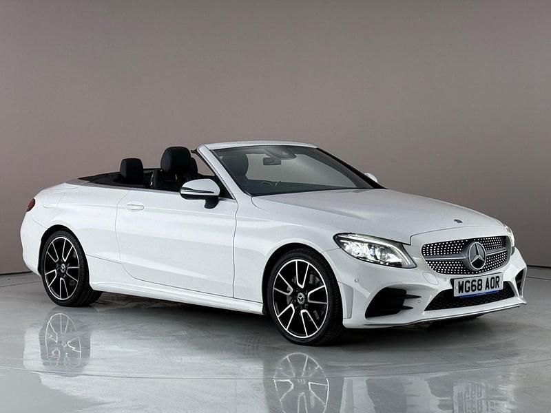 Used Mercedes C200 AMG Line Premium 2018 White Cabriolet