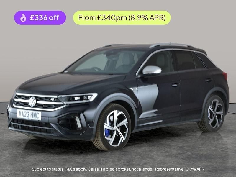 Black Used 2023 VW T-Roc R SUV | £26,559 (Good price) - Image 1/2