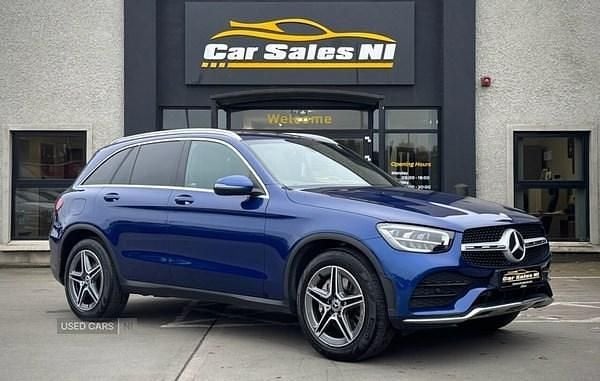 Blue Used 2022 Mercedes GLC220 AMG line Estate | £31,900 (Expensive) - Image 1/4