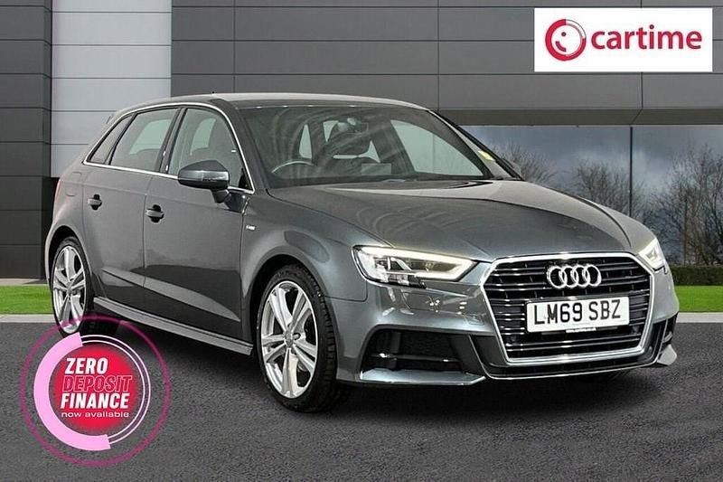Grey Used 2019 Audi A3 Sportback S-Line Hatchback | £14,599 (Fair price) - Image 1/4