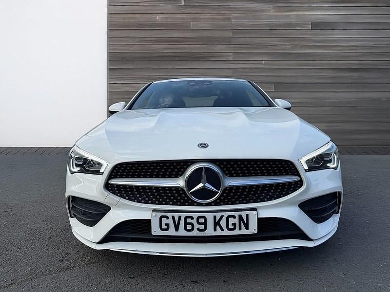 Used Mercedes CLA200 AMG Line Premium 163 HP (119 kW) 2019 White Coupe
