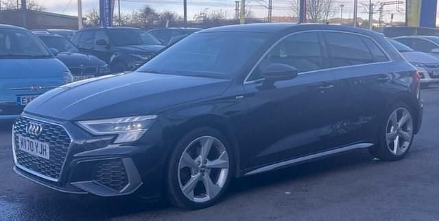 Used Audi A3 Sportback S-Line 150 HP (110 kW) 2020 Black Hatchback