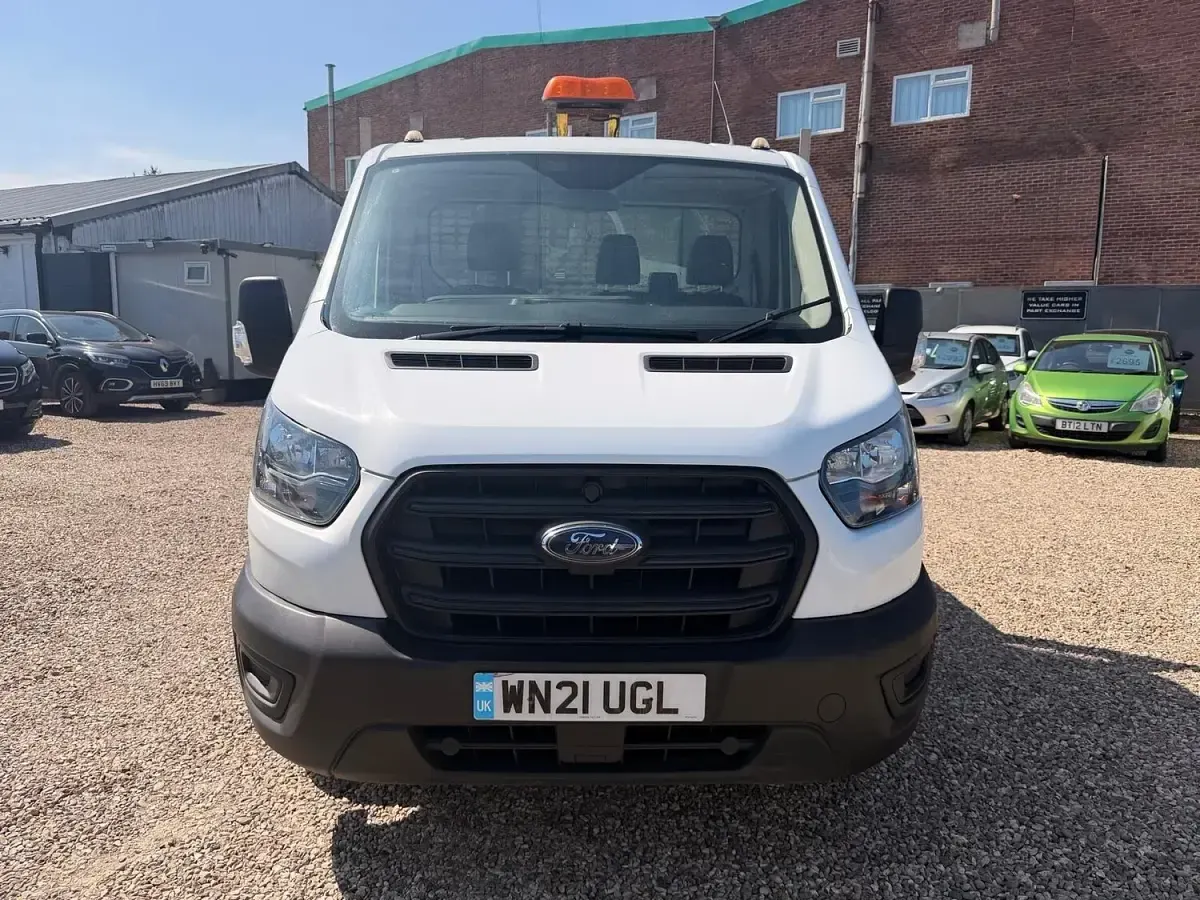 Used Ford Transit S 130 HP (95 kW) 2021 White Cabriolet