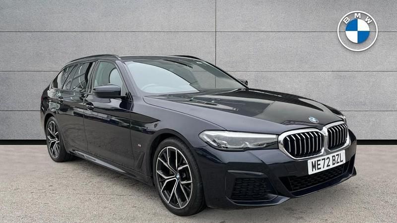 Black Used 2022 BMW 520 M Sport Estate | £30,490 (A bit pricey) - Image 1/4