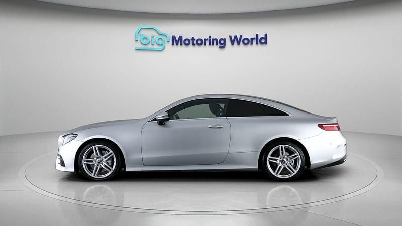 Used Mercedes E220 AMG line 194 HP (142 kW) 2020 Silver Coupe