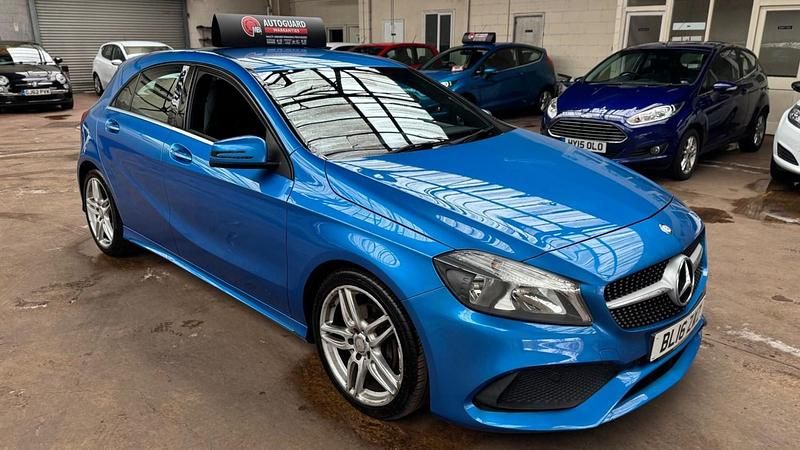 Used Mercedes A200 AMG line 2016 Blue Hatchback
