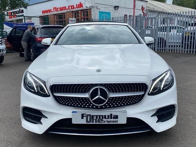 Used Mercedes E220 AMG Line Premium 194 HP (142 kW) 2018 White Cabriolet