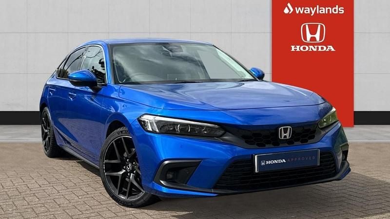 Used Honda Civic Advance 2022 Blue Hatchback