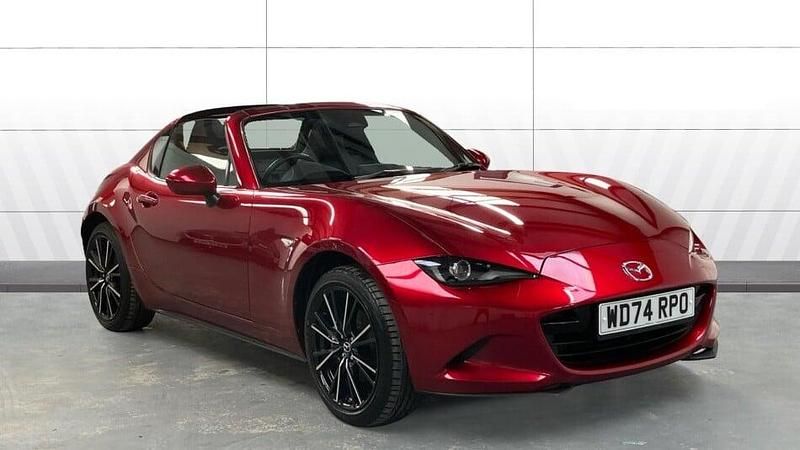 Red Used 2024 Mazda MX5 Exclusive-Line Cabriolet | £27,101 (A bit pricey) - Image 1/4