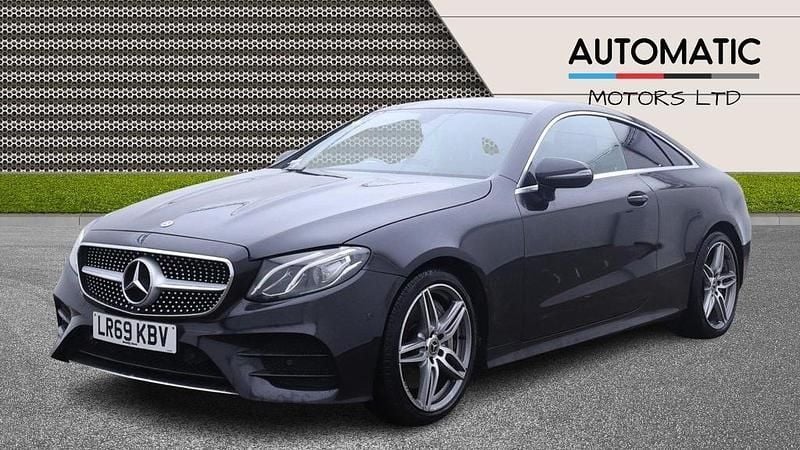 Used Mercedes E350 AMG line 313 HP (230 kW) 2019 Black Coupe