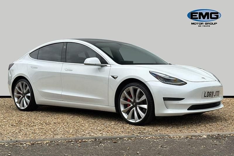 White Used 2019 Tesla Model 3 Performance Sedan | £16,495 (Fair price) - Image 1/3