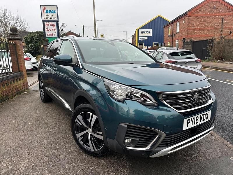 Green Used 2018 Peugeot 5008 Allure SUV | £12,490 (Fair price) - Image 1/4