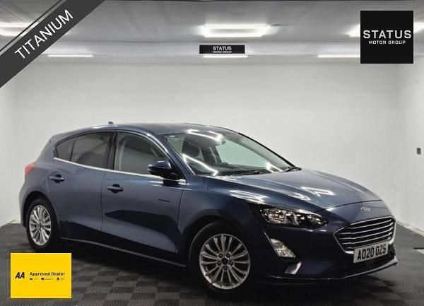 Blue Used 2020 Ford Focus Titanium Hatchback | £8,795 (Fair price) - Image 1/4