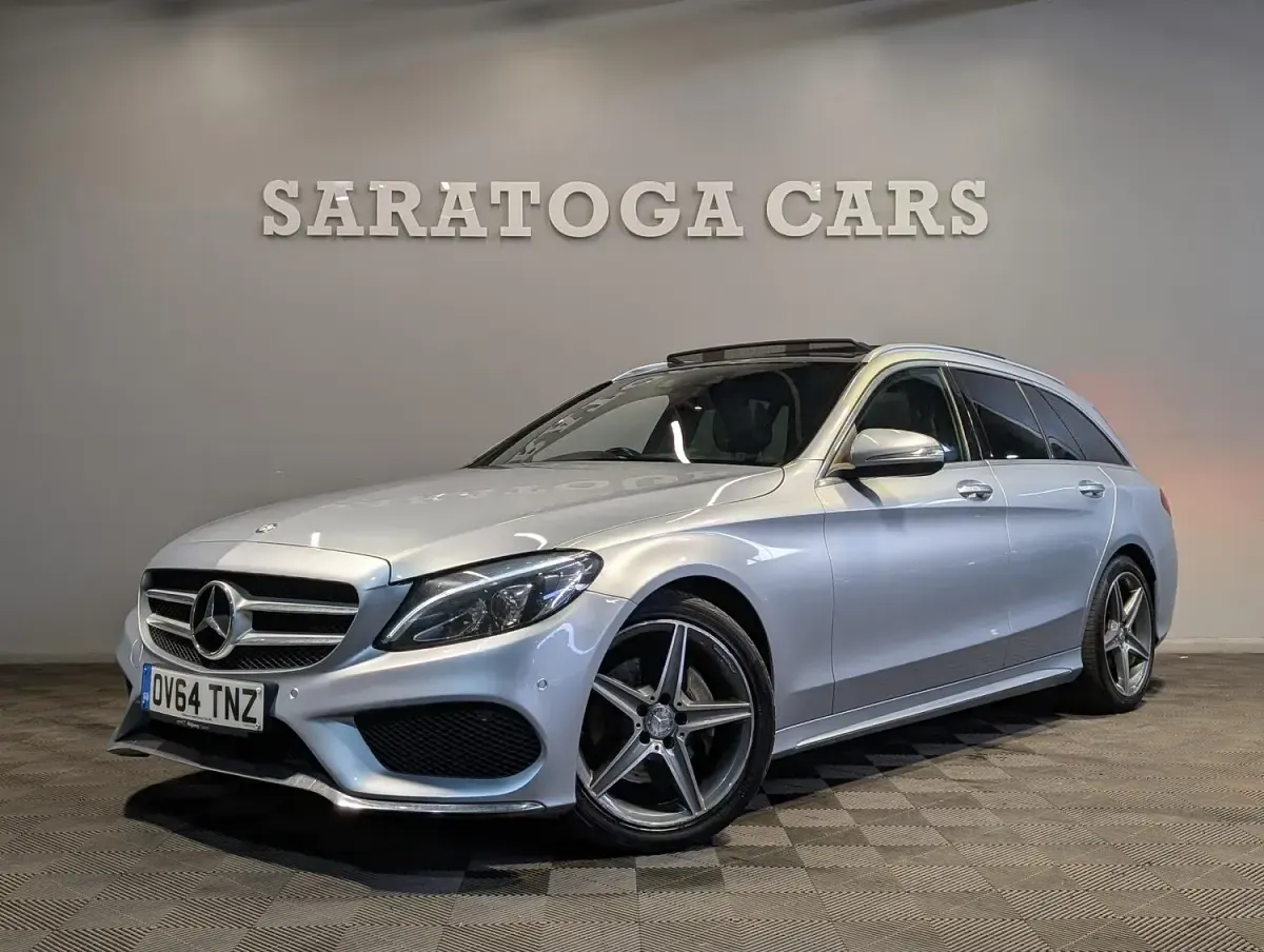 Used Mercedes C220 AMG line 170 HP (125 kW) 2014 Silver Estate