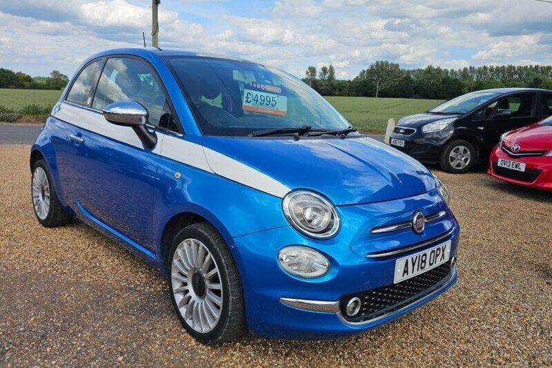 Blue Used 2018 Fiat 500 Mirror Hatchback | £4,995 (Fair price) - Image 1/1