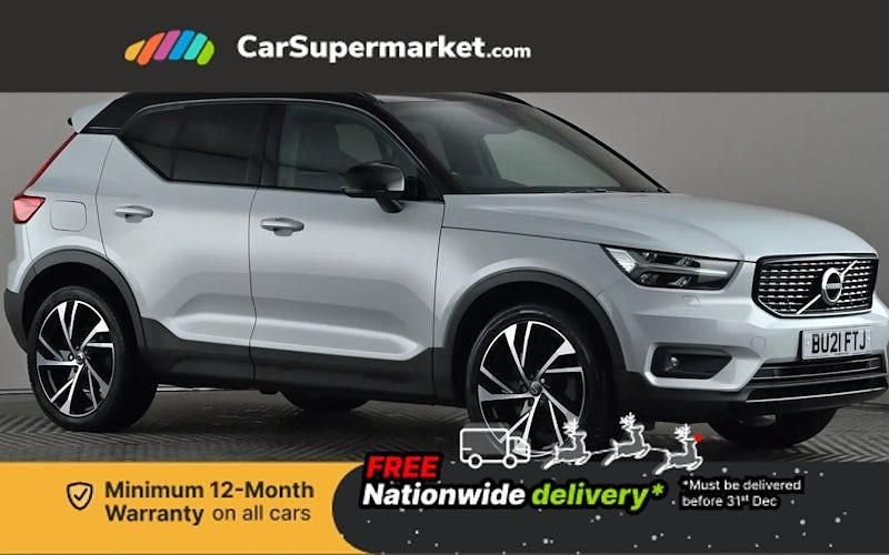 Silver Used 2021 Volvo XC40 R-Design Pro SUV | £17,376 (Fair price) - Image 1/3