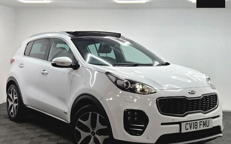 Used Kia Sportage GT-Line S 185 HP (136 kW) 2018 White SUV