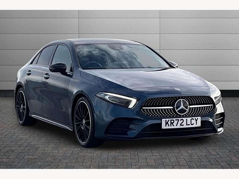 Blue Used 2022 Mercedes A200 AMG Line Premium Plus Sedan | £26,890 (Expensive) - Image 1/4