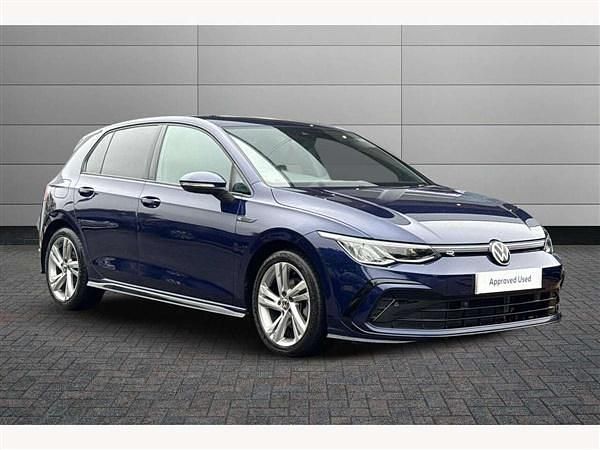 Atlantic blue Used 2020 VW Golf VII R-line Hatchback | £22,445 (A bit pricey) - Image 1/3