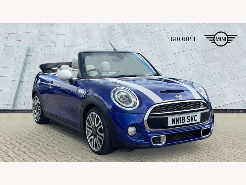 Starlight blue Used 2018 Mini Cooper S Cabriolet Cabriolet | £16,812 (A bit pricey) - Image 1/4