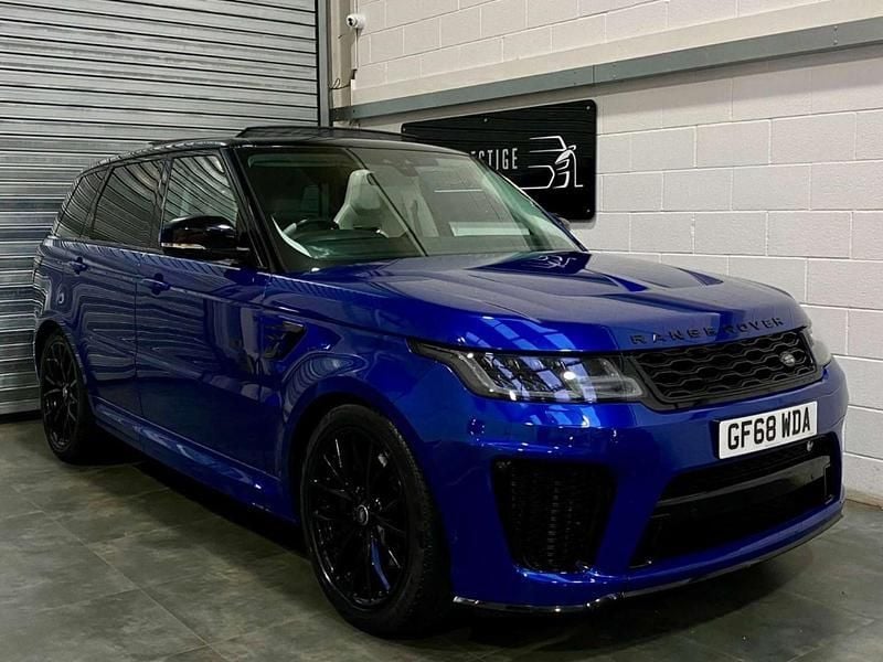 Blue Used 2018 Land Rover Range Rover Sport SVR SUV | £33,324 (Super price) - Image 1/4