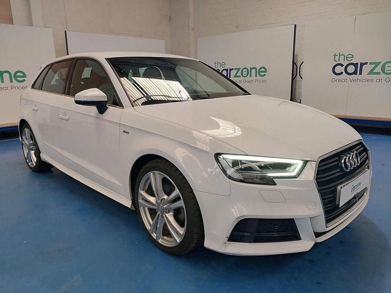 White Used 2018 Audi A3 Sportback S-Line Hatchback | £10,349 (Super price) - Image 1/4