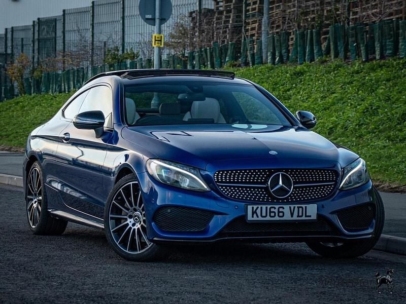 Blue Used 2016 Mercedes C250 AMG Line Premium Coupe | £15,350 (A bit pricey) - Image 1/4