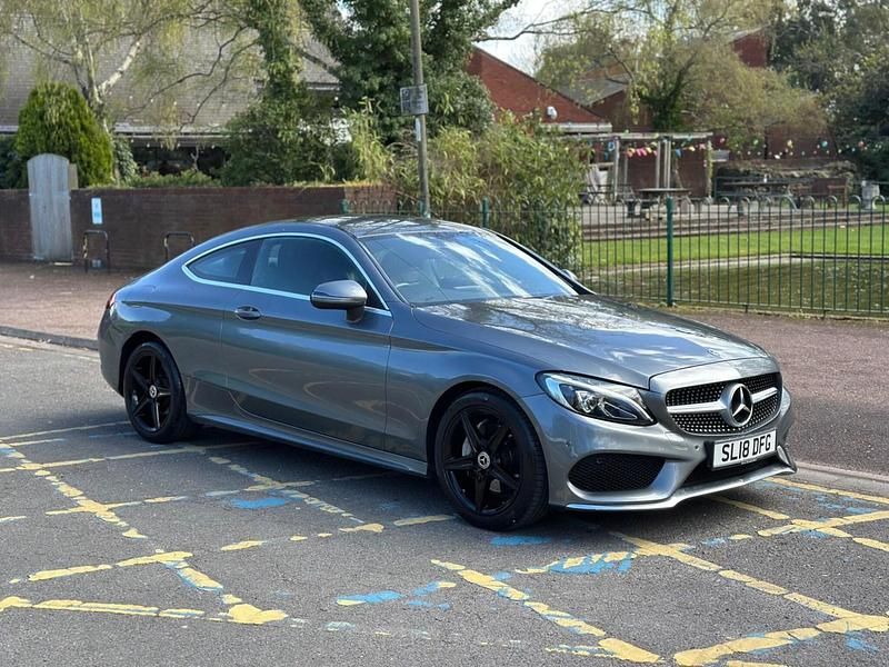 Used Mercedes C220 AMG line 2018 Grey Coupe