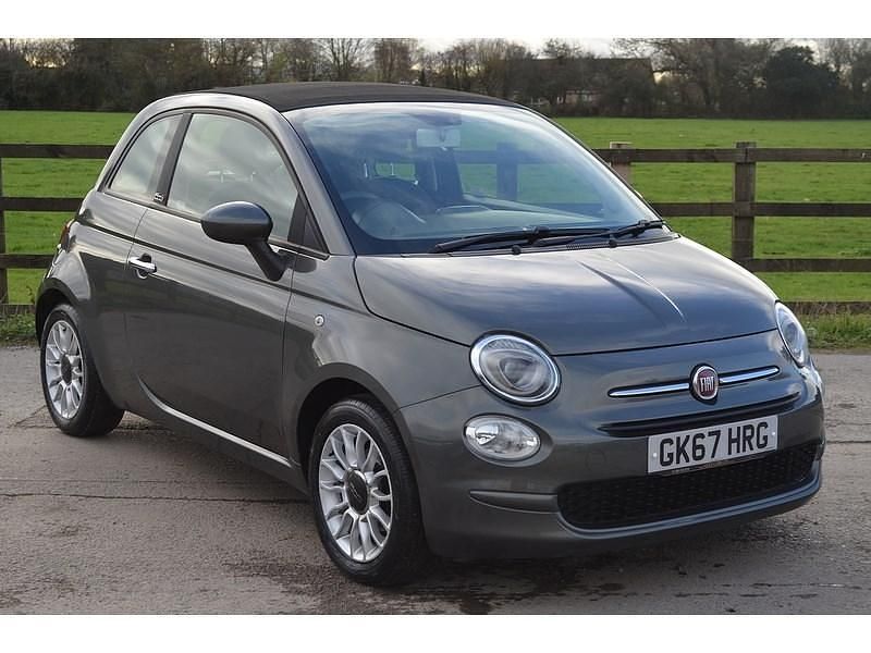 Groove metal grey Used 2017 Fiat 500C Pop Star Cabriolet | £4,995 (Good price) - Image 1/3