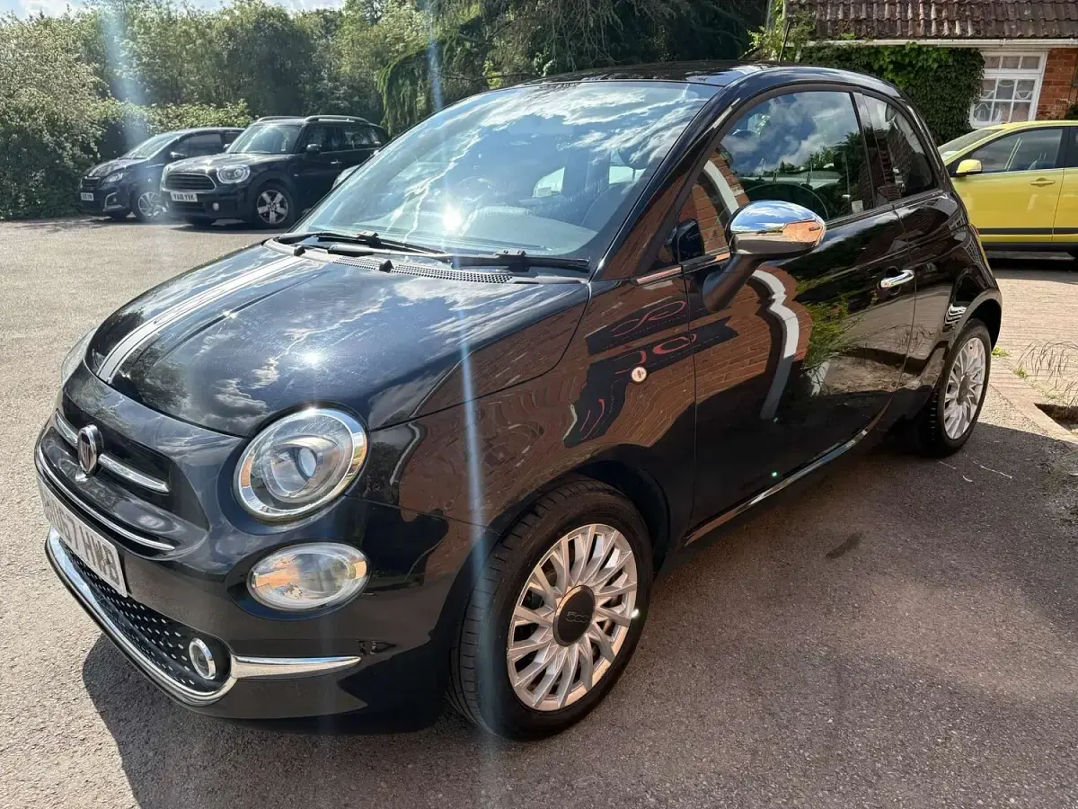 Used Fiat 500 Lounge 69 HP (50 kW) 2017 Black Hatchback