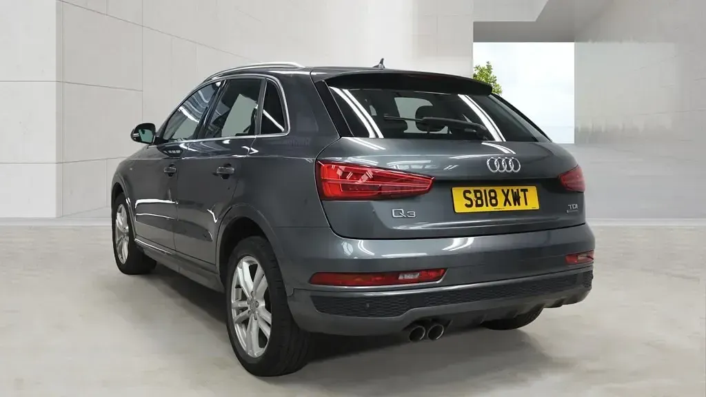 Used Audi Q3 S-Line 150 HP (110 kW) 2018 Monsoon grey SUV