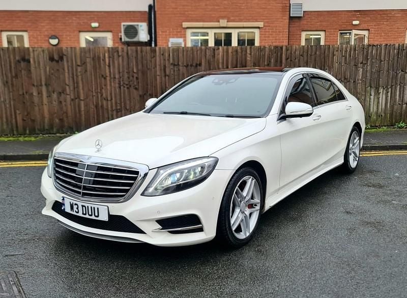 Used Mercedes S350L AMG line 2015 White Sedan