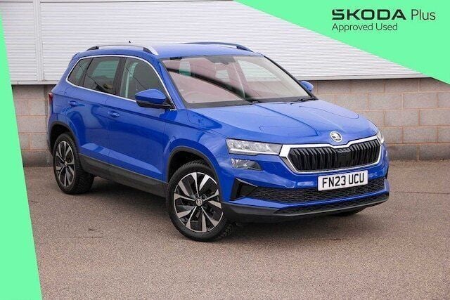 Blue Used 2023 Skoda Karoq SE L SUV | £19,549 (Fair price) - Image 1/4