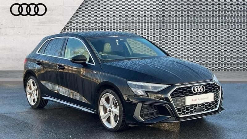 Black Used 2023 Audi A3 e-tron S-Line Hatchback | £23,899 (Fair price) - Image 1/4