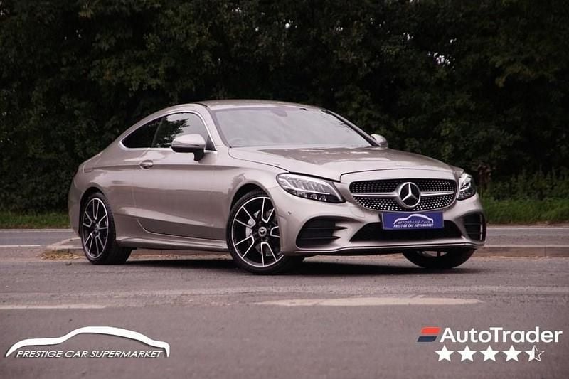 Silver Used 2020 Mercedes C200 AMG line Coupe | £17,799 (Fair price) - Image 1/4