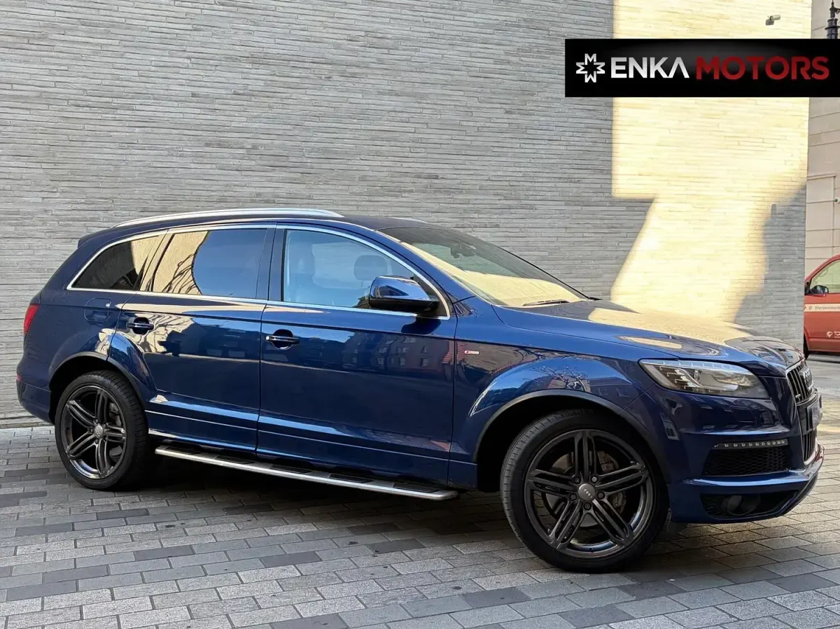 Used Audi Q7 S-line plus 245 HP (180 kW) 2014 Blue SUV
