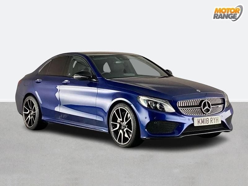Used Mercedes C250 AMG Line Premium Plus 2018 Blue Sedan
